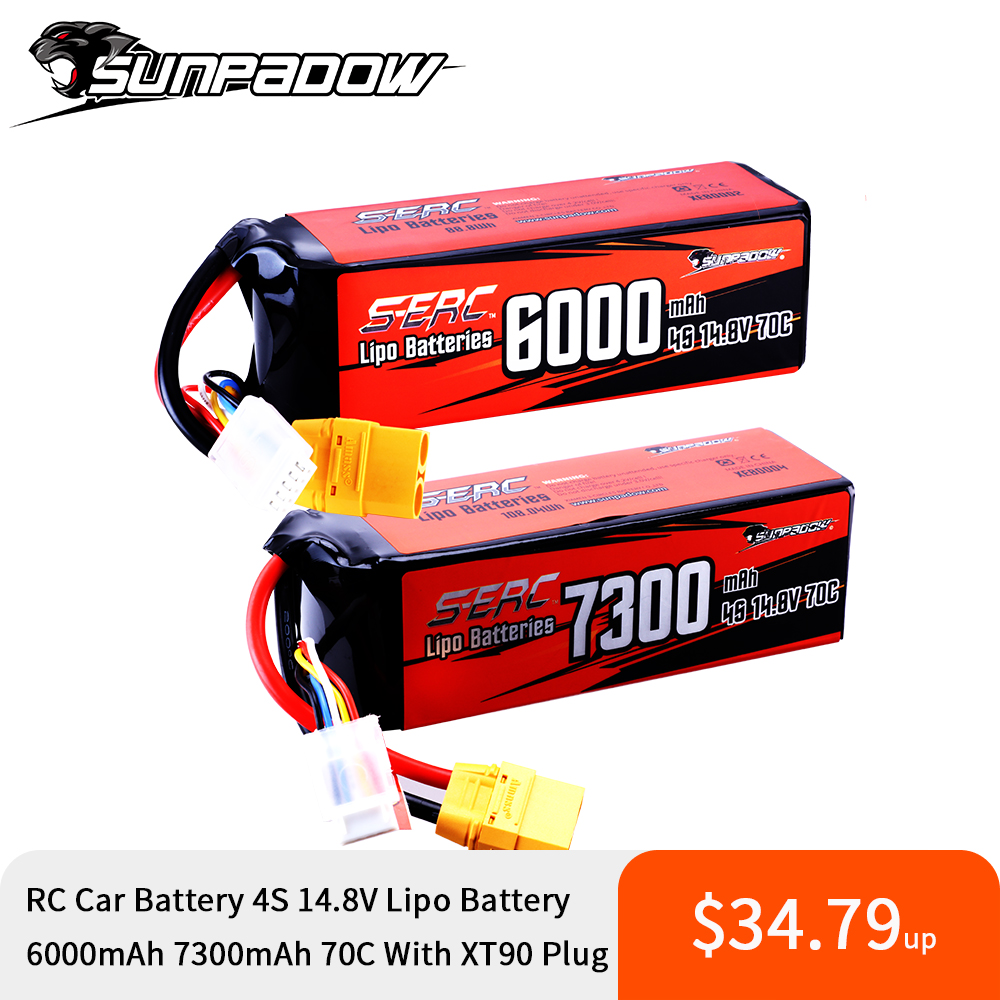 4S Lipo Battery 14.8V 6000Mah - Sunpadow 4S Lipo Batterij voor 6000mAh