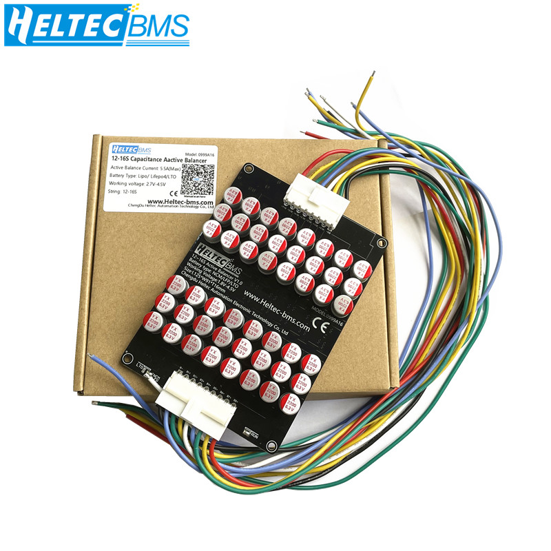12S Lipo Battery Balancing Board - Heltec 16S 5A Capacitor Actieve Equalizer