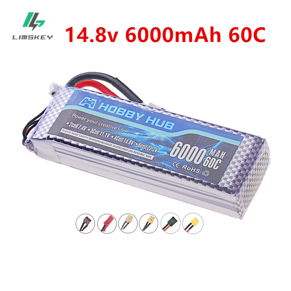4S Lipo Battery 14.8V 6000Mah - 6000mAh Lipo 14.8V Batterij 4S 6000mAh