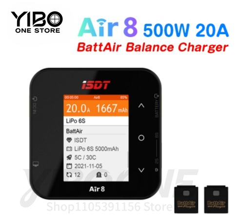 Isdt Air8 8S Lipo Charger - Air8 500W 20A 1-8S Lipo Balancer-oplader,