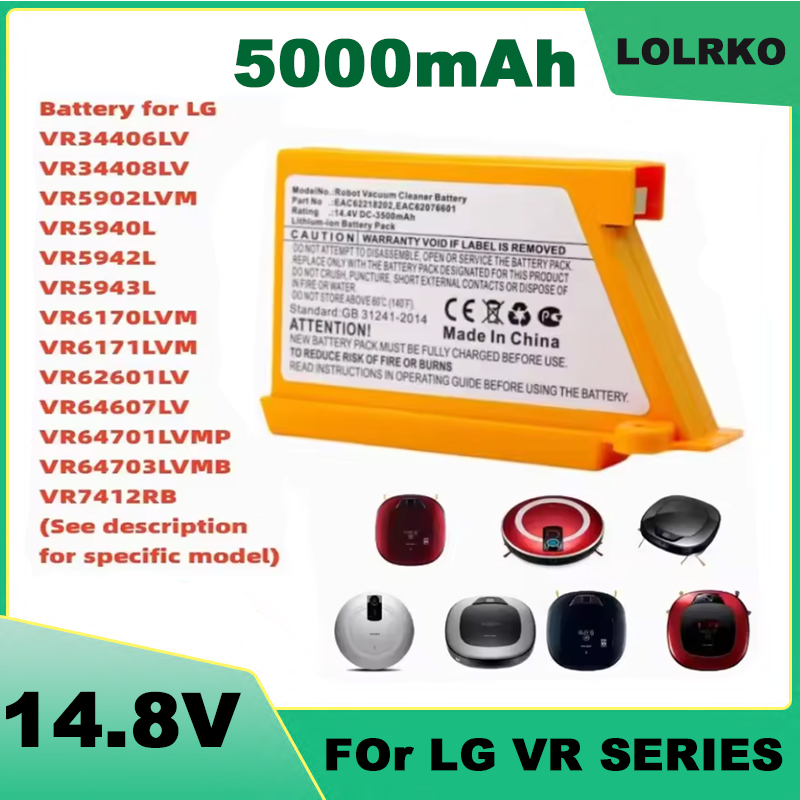 4S Lipo Battery 14.8V 6000Mah - 5000mAh Batterij Upgrade Vervanging voor LG