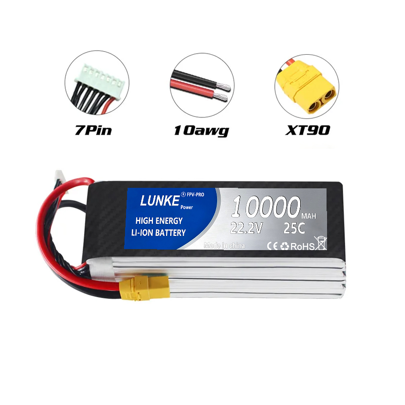 Lipo batterij 2S 3S 4S 5S 6S 1 - 6S Lipo Battery 22.2V 5000Mah recensie en prijs
