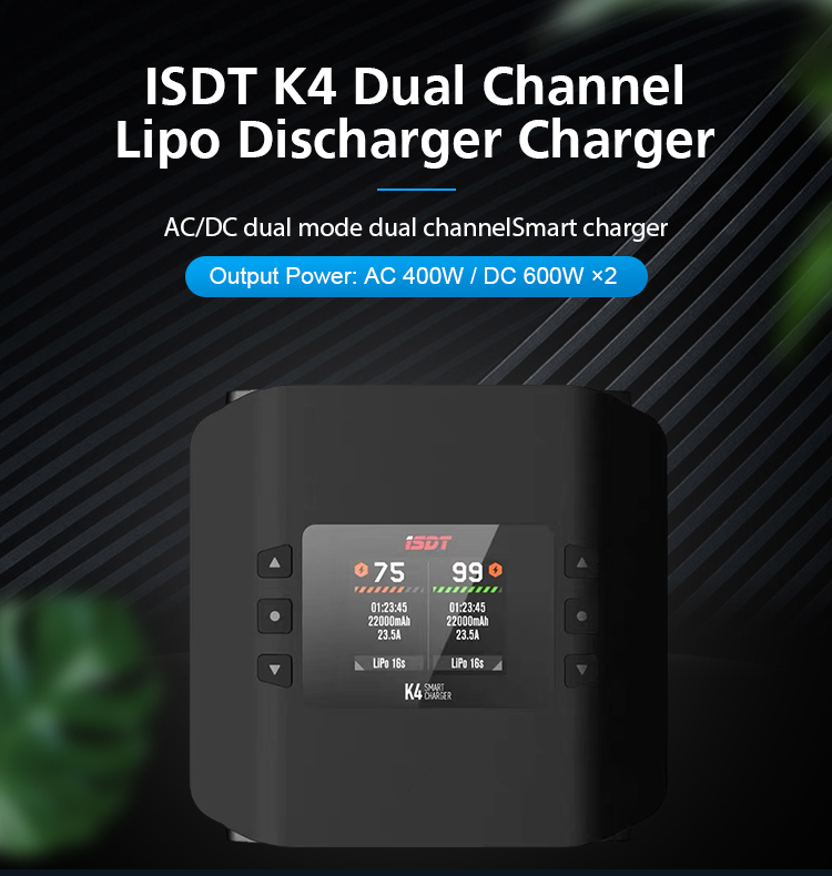 2023 ISDT K4 AC 400W / DC 600W - Isdt K4 Dual Lipo Charger recensie en prijs