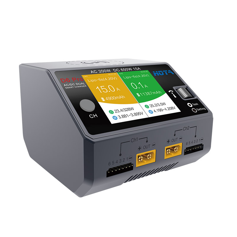 Hota D6 Pro Ac 200W/Dc 650W 15 - Hota D6 Pro Dual Lipo Charger recensie en prijs
