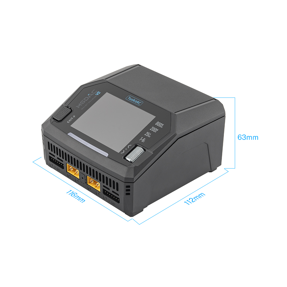 ToolkitRC M6DAC Pro AC300W M6D - Toolkitrc M6Dac Smart Charger recensie en prijs