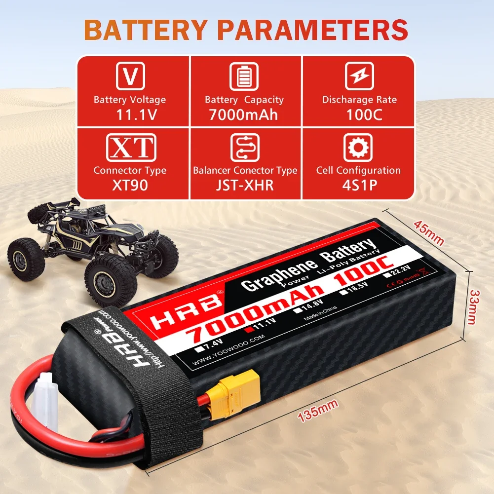 Grafeen Batterij 2S 3S 4S 6S R - 6S Lipo Battery 22.2V 5000Mah recensie en prijs