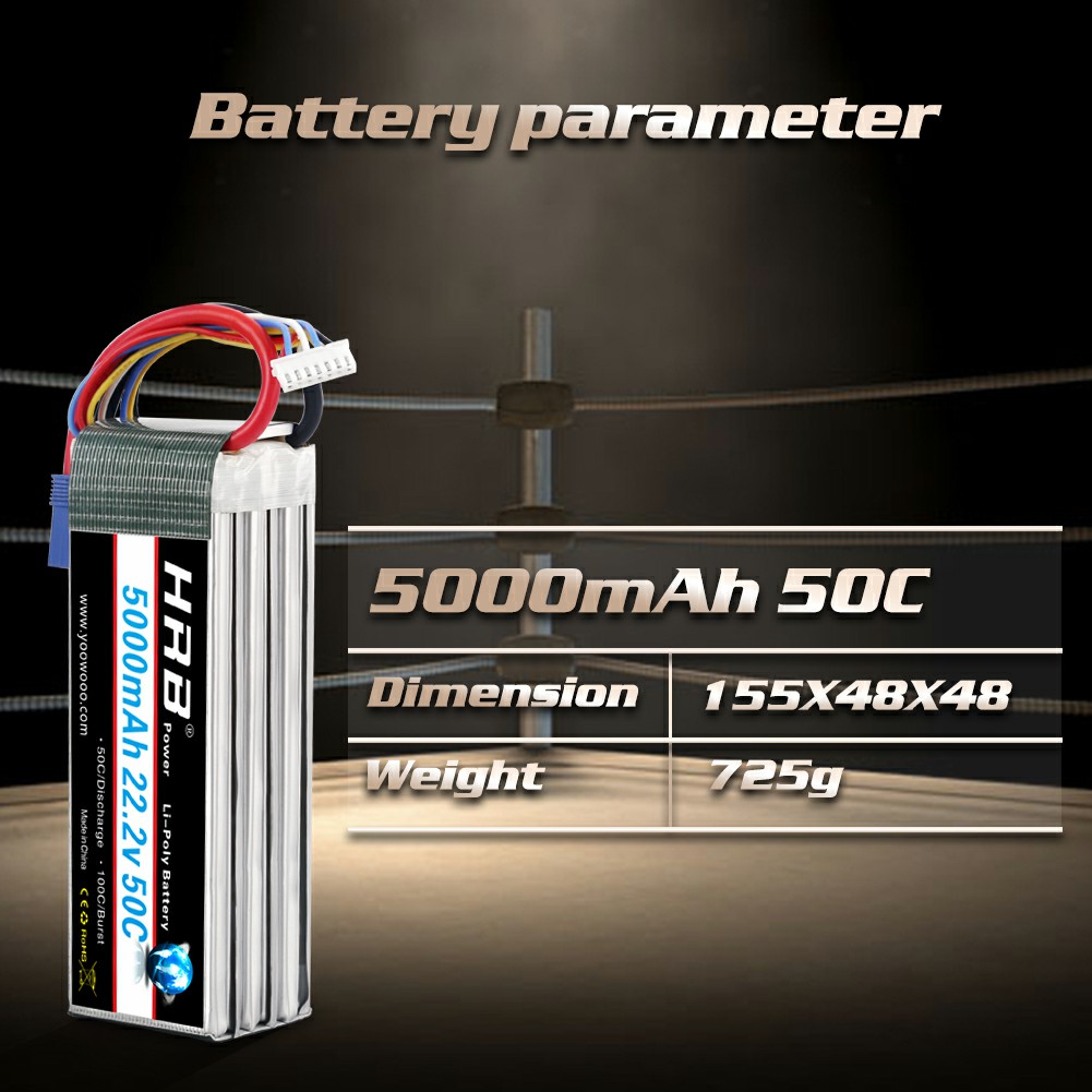 HRB 6S Lipo Batterij 22.2V 500 - 6S Lipo Battery 22.2V 5000Mah recensie en prijs