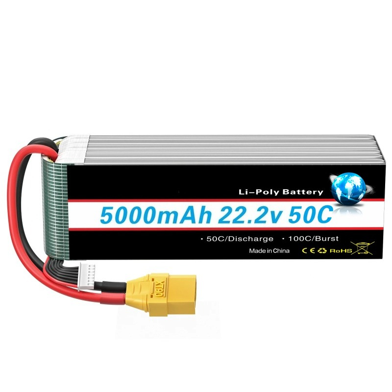 Nieuwe 5000/6000 mah 22.2 V Li - 6S Lipo Battery 22.2V 5000Mah recensie en prijs
