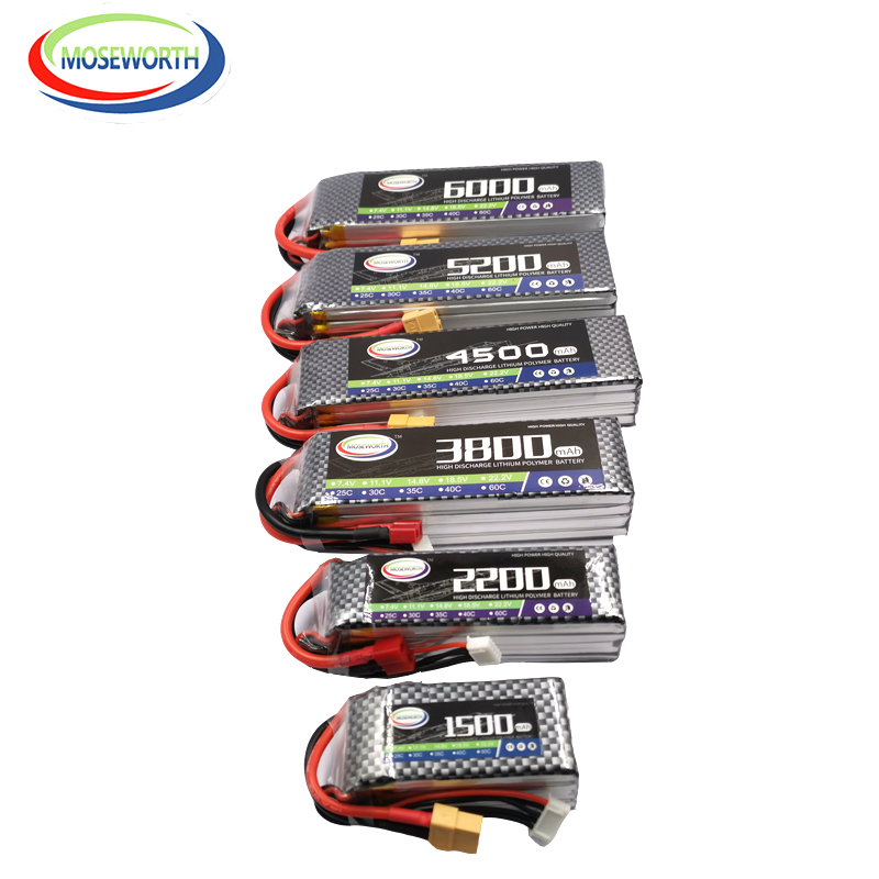 2S 3S 4 4s 6S Rc Lipo Batterij - 4S Lipo Battery 14.8V 6000Mah recensie en prijs