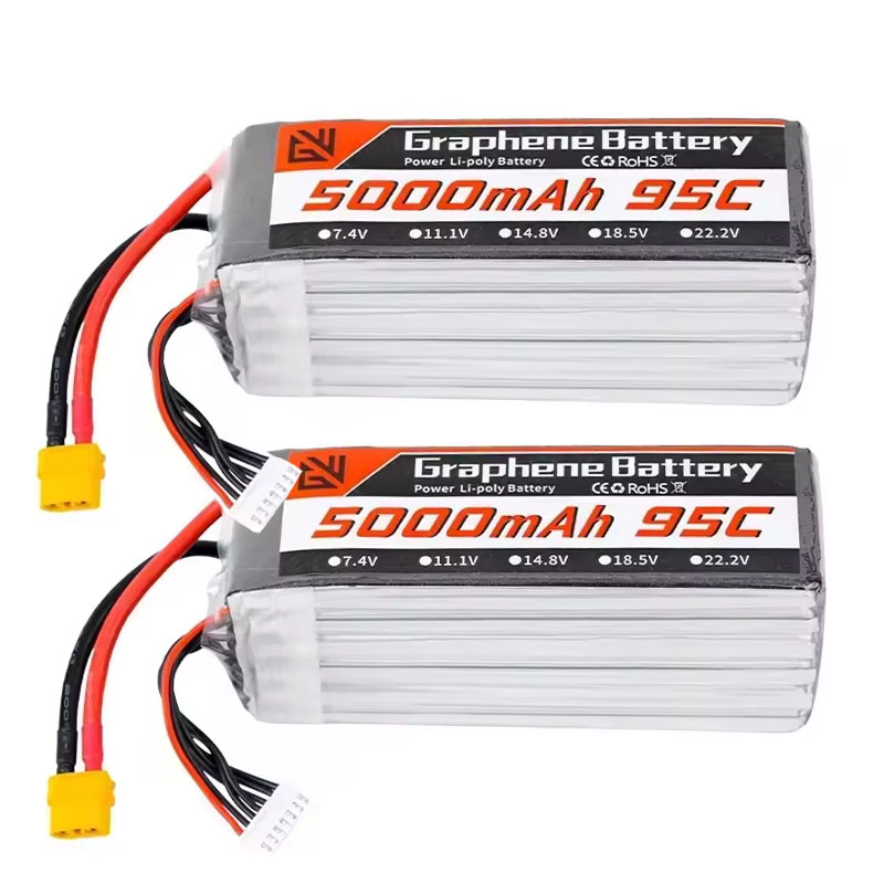 Lipo Batterij 6S 5000mAh XT60  - 6S Lipo Battery 22.2V 5000Mah recensie en prijs