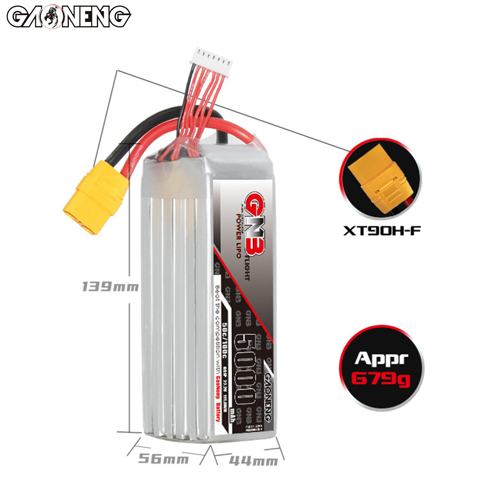 Originele GNB 5000mAh 6S 22.2V - 6S Lipo Battery 22.2V 5000Mah recensie en prijs