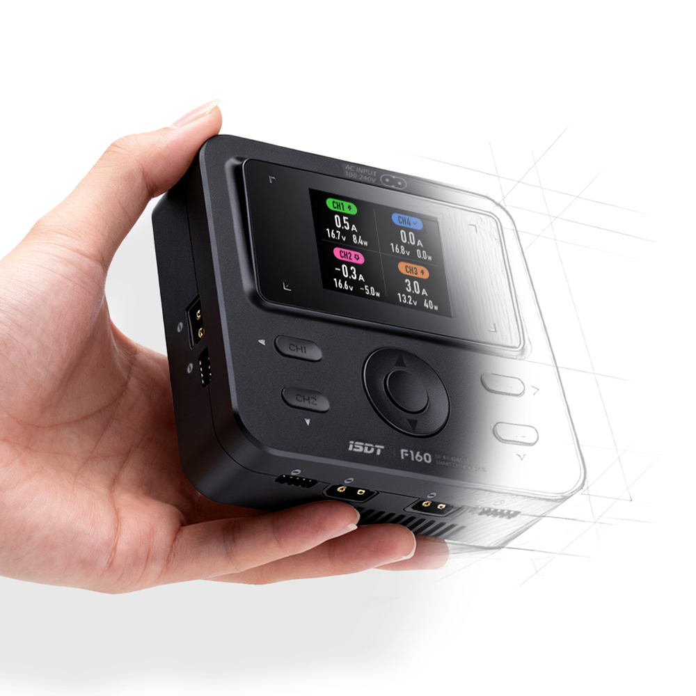 ISDT F160 4CH AC Quad Channel  - Toolkitrc M6Dac Smart Charger recensie en prijs